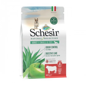 Schesir Dog Natural Selection Adult Small No Grain Beef & Apple 490g