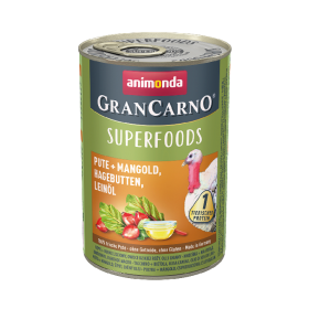 Animonda GranCarno Superfoods Morka, repa, šípky a ľanový olej 400g