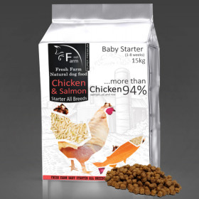 Fresh Farm Baby Starter All Breeds - Chicken & Salmon 15kg