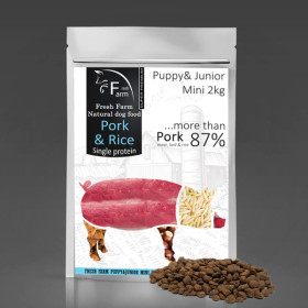 Fresh Farm Puppy&Junior Mini Single Protein - Pork & Rice 2kg