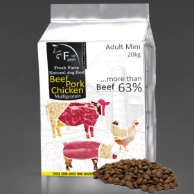 Fresh Farm Adult Mini Multiprotein - Beef, Pork & Chicken 20kg