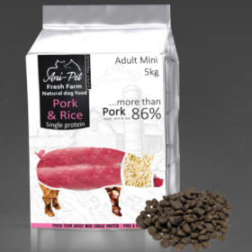 Fresh Farm Adult Mini Single Protein - Pork & Rice 5kg