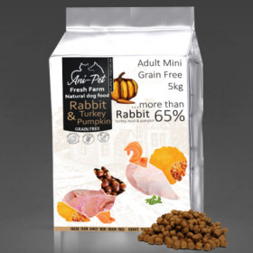 Fresh Farm GF Natural Dog Food Adult Mini - Rabbit & Turkey 5kg