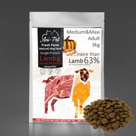 Fresh Farm Adult Medium&Maxi Single Protein GF - Lamb & Sweet Potat...