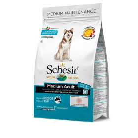 Schesir Dog Medium Adult - Tuniak a sleď s ryžou 3kg